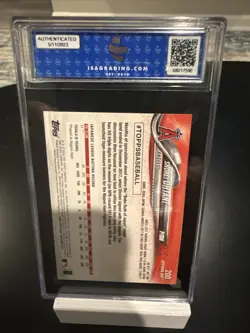 2018 Topps Opening Day Shohei Ohtani Rookie Card ISA 9 MINT - Image 4