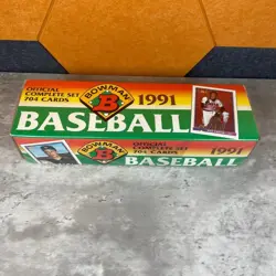 1991 Bowman Baseball Official Complete Set 704 Cards Factory Sealed Topps VTG - Image 1
