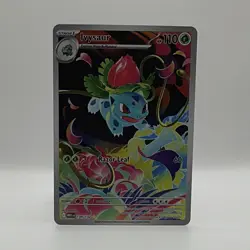 Pokemon Ivysaur Scarlet & Violet 151 167/165 Illustration Rare Full Art Holo - Image 1