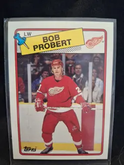 1988-89 BOB PROBERT TOPPS HOCKEY CARD #181 ROOKIE "Good Grading Card" - Image 1