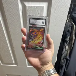 CGC 10 Team Rocket's Moltres ex 124/098 Sv10 SAR Holo Japanese 2025 - Image 3