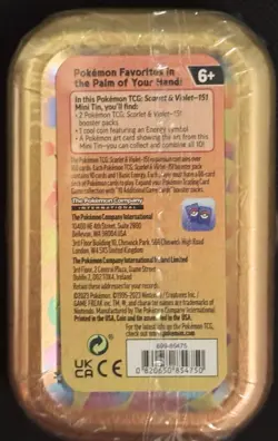 Pokemon TCG Scarlet & Violet 151 Mini Tin Dragonite & Vileplume Factory Sealed - Image 2