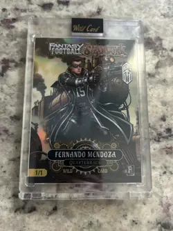 Fernando Mendoza 2026 Wild Card FF Steampunk True Anime Punk #d 1/1 Raiders - Image 1