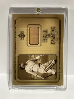2001 Babe Ruth Upper Deck Hall Of Famers #B-BRU Game Used Bat Card - Image 1