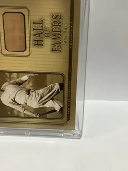 2001 Babe Ruth Upper Deck Hall Of Famers #B-BRU Game Used Bat Card - Image 5
