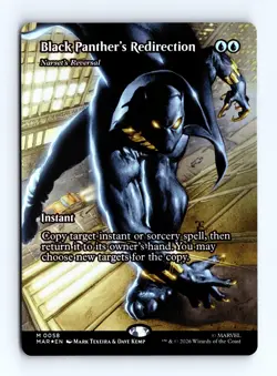 Black Panther's Redirection Borderless Foil 58 MTG Marvel Universe Eternal-Legal - Image 1