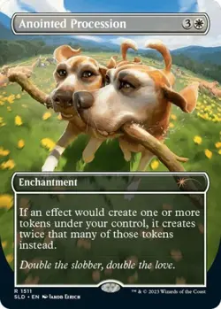 MTG English Anointed Procession NM Foil Secret Lair - Image 1