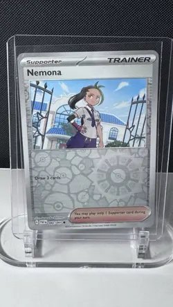 Nemona 82/91 Pokemon TCG Reverse Holo Foil Trainer Card Near Mint NM - Image 1