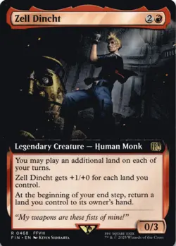 MTG Zell Dincht (Extended Art) Normal NM FINAL FANTASY Magic 468 - Image 1