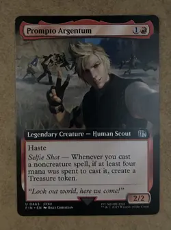 Prompto Argentum (Extended Art) - Final Fantasy - NM MTG - Image 1