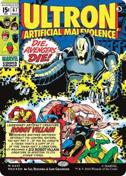 Ultron, Artificial Malevolence (Borderless) (0401) - Marvel Super Heroes (MSH) - Image 1
