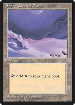 MTG - Snow-Covered Plains - Ice Age - Magic the Gathering - Image 1