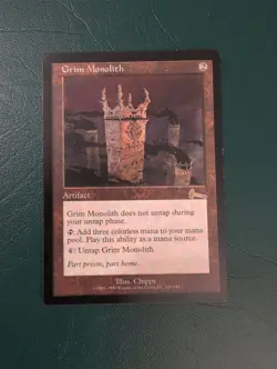 MTG Grim Monolith Urza’s Legacy Rare 126/143 Reserved List LP Authentic - Image 1