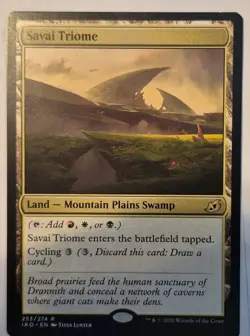 MTG Savai Triome - Ikoria Rare Land Regular - Image 1