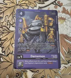 Digimon Card Game Limited Foil Damemon EX10-044 Sinister Order - Image 1