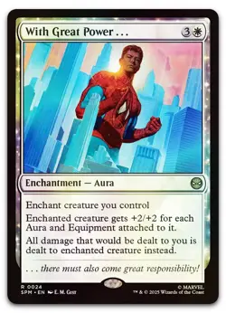 With Great Power . . . #24 (Foil) (NM) Spider-Man SPM Magic MTG - Image 1