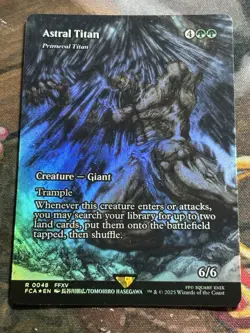 MTG - 1x Astral Titan - Showcase Foil Final Fantasy NM - Image 1