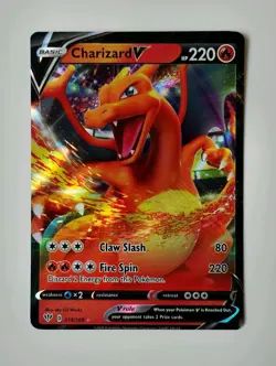 Pokemon Charizard V 019/189 Darkness Ablaze Holo Ultra Rare English 2020 HP 220 - Image 1