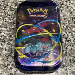 Pokemon TCG Mega Evolution Mega Heroes Mini Tin Venusaur Booster Pack Art Sealed - Image 1