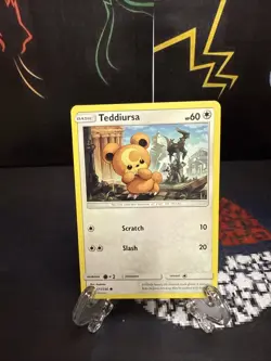 Teddiursa 171/236 Common Pokemon Sun & Moon Cosmic Eclipse Mint - Image 1
