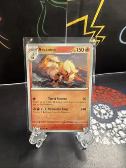 Arcanine 059/165 Uncommon Scarlet and Violet 151 Pokemon TCG - Image 1