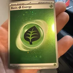 Pokemon Grass Energy Cosmos Holo SVE 001 MEW 151 NM - Image 1