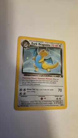 Dark Dragonite 5/82 Team Rocket Unlimited Holo Rare Pokemon TCG LP - Image 1