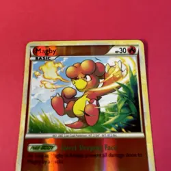 MAGBY REVERSE HOLO POKEMON CARD 46/95 CALL OF LEGENDS LP 2011 - Image 2