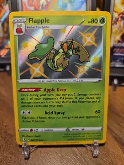 Flapple SV013/SV122 Holofoil SWSH Shining Fates: Shiny Vault - Pokemon Card - NM - Image 1