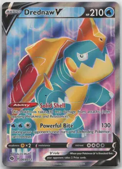 Pokemon Drednaw V Ultra Rare Holo 069/073 Champion's Path NM Works - Image 1