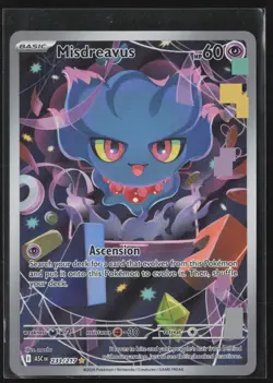 Misdreavus 233/217 Illustration Rare Ascended Heroes Pokemon Holo Near Mint - Image 1