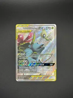 Pokemon Celebi & Venusaur GX SM167 Near Mint Black Star Promo - Image 1