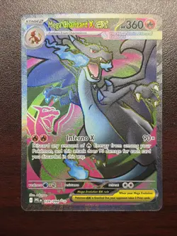 Pokemon TCG Mega Charizard X Ex 109/094 Phantasmal Flames Ultra Rare Holo NM - Image 1