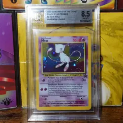 Mew Black Star Promo 9 Holo BGS 8.5 Swirl Pokemon Card Graded - Image 1