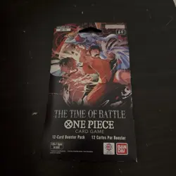 One Piece OP-16 The Time Of Battle Sleeved Booster Pack Lot Of 50 With Display - Image 4