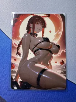 Makima Chainsaw Man ACG Goddess Story Doujin Waifu Anime Custom Card - Image 1