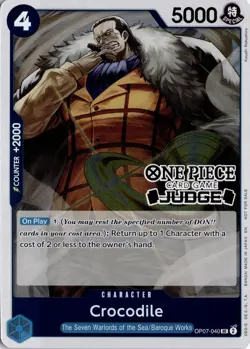 Crocodile Judge Pack Vol. 6 One Piece Promotion Cards OP07-040 One Piece TCG - Image 1