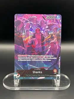 OP09-001 Shanks (2nd Anniversary Leader Alt) ONE PIECE Card TCG NM English - Image 1