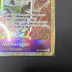 Mamaragan OP15-078 SR Foil Event English One Piece Card Game - Image 4