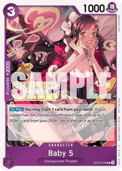 Baby 5 (Judge Pack Vol. 5) UC One Piece Promotion Cards OP10-076 NM - Image 1