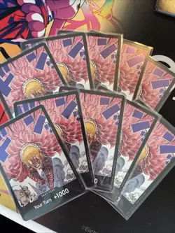One Piece TCG: Don!! Card Donquixote Doflamingo - OP10 Royal Blood Playset - Image 1