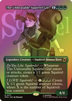 The Unbeatable Squirrel Girl 371 Foil MTG Marvel Super Heroes TCG NM - Image 1