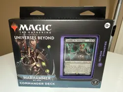 MTG universes beyond Warhammer 40K Commander Deck Necron Dynasties New/Sealed - Image 1
