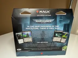 MTG universes beyond Warhammer 40K Commander Deck Necron Dynasties New/Sealed - Image 3