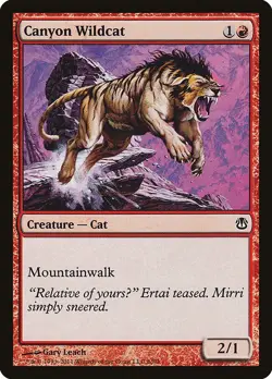 Canyon Wildcat NonFoil Duel Decks: Ajani vs. Nicol Bolas 6 NM MTG - Image 1