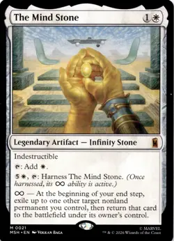 The Mind Stone 21 Mythic Marvel Super Heroes Magic: The Gathering Near Mint - Image 1