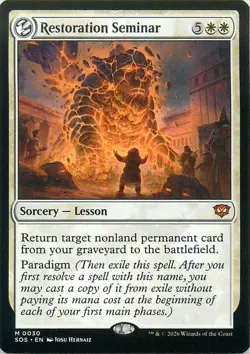 Restoration Seminar - M30- MTG - Secrets of Strixhaven (SOS) - Image 1