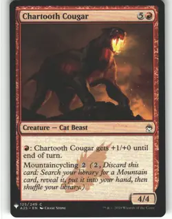 Chartooth Cougar - The List Reprints - MTG - Common - #125 - NM - Image 1