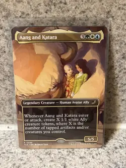 Aang and Katara (Borderless) Avatar: The Last Airbender: Eternal Regular MINT - Image 1