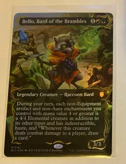 Bello, Bard of the Brambles - Raised Foil - Borderless Near Mint, English MTG - Image 3